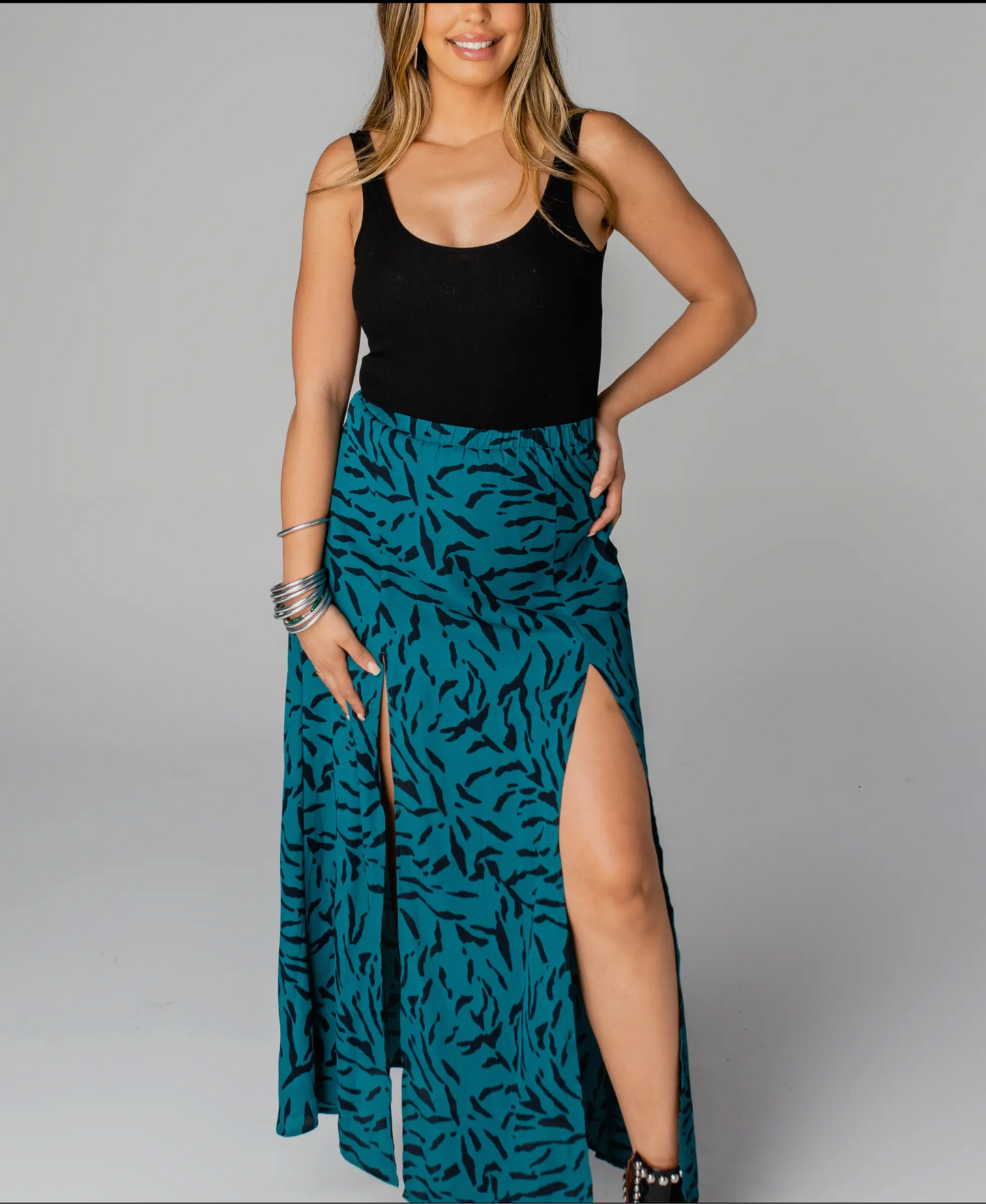 Bridget Juniper Maxi Skirt