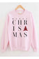 MERRY CHRISTMAS GRAPHIC SWEATSHIRT PLUS SIZE