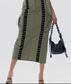 Laced Up Cargo Midi Skirt