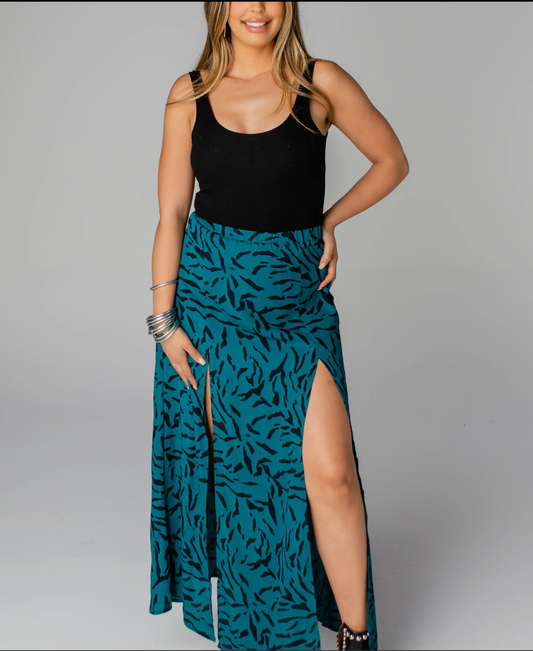 Bridget Juniper Maxi Skirt