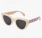 Betsy Johnson Milky Dramatic Cat-Eye Sunglases